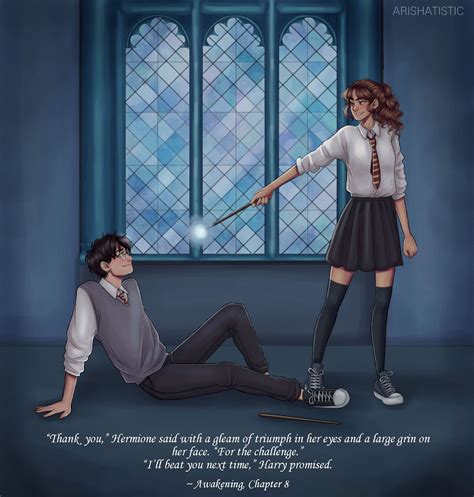 Hermione Wins A Duel Against Harry 😎 [my Art For Awakening Ch 8] R