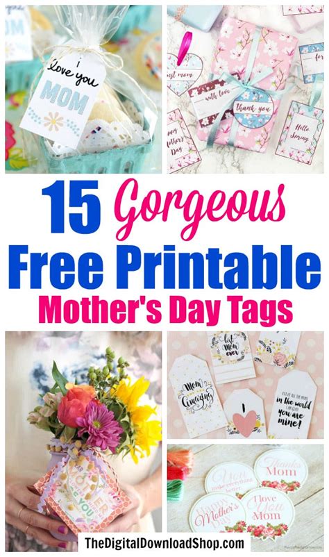 15 free printable mother s day t tags the digital download shop