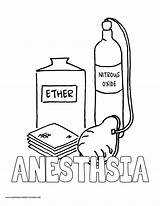 Anesthesia sketch template