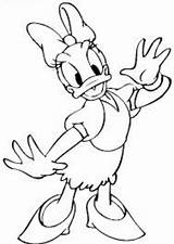 Daisy Duck Coloring Pages Kids Disney Drawing sketch template