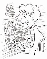 Ratatouille Imprimer Remy Linguini Coloriages Pixar Tirée Rat sketch template