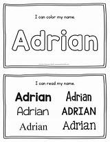 Adrian Handwriting sketch template