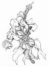 Assassin Unity Telefone Template Ezio sketch template
