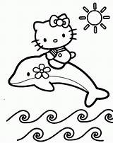 Kitty Hello Coloring Pages Printable Kids sketch template