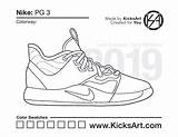 Kicksart Sneaker sketch template