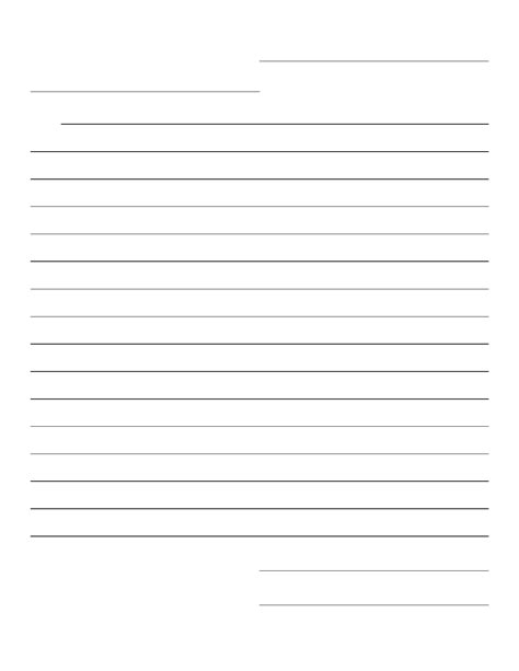 friendly letter paper template