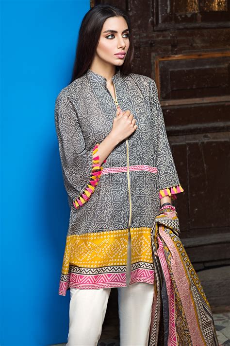 printed khaadi latest summer lawn dresses collection