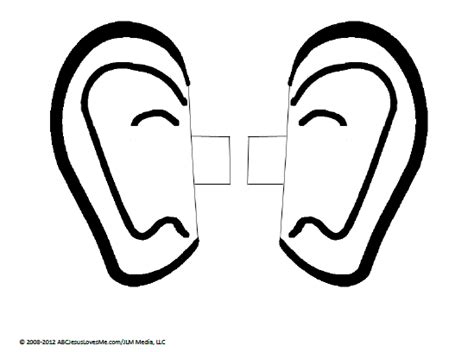template  ear ear outline clip art human ear