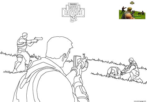 fortnite battle royale  coloring page printable