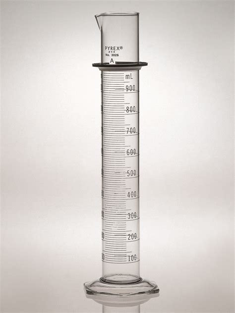 pyrex double metric scale  class  graduated cylinder td corning