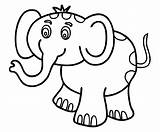 Colorear Elefantes Tiernos Dehacer Dibujosfaciles Elefante Bonito 101coloring sketch template