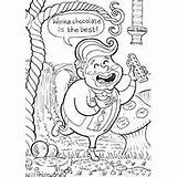 Roald Dahl Coloring Pages Augustus Gloop Matilda Choose Board Witches sketch template