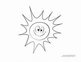 Sunny Sun Weather Coloring Kids Pages Printable Cloud Clouds Drawing Cirrus Sunrise Templates Print Rain Blank Color Template Getdrawings Getcolorings sketch template