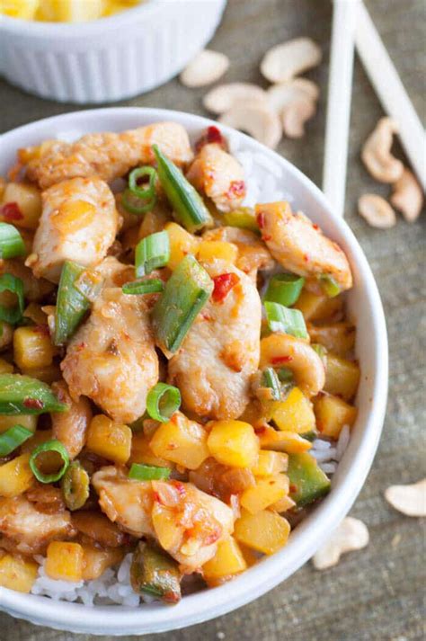 chili mango cashew chicken easy  minute dinner recipe