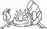 Pokemon Kingler Pages Coloring Drawings Pokémon sketch template