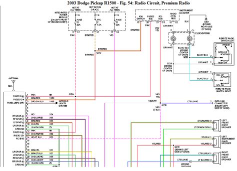 dodge ram  radio wiring diagram fab rise