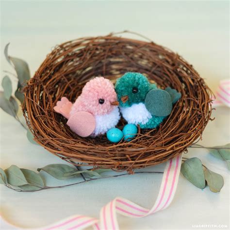 diy yarn birds   fun valentines craft lia griffith