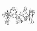 Gabba Yo Coloring Pages Getcolorings Color sketch template