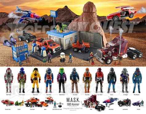 M A S K Action Figures Reference Print Original 1985 Large Etsy