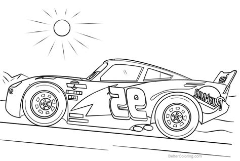 coloring pages disney cars lightning mcqueen  svg file cut cricut