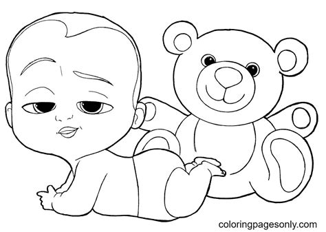 boss baby coloring page page  kids  adults coloring home
