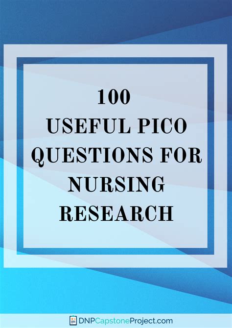 pico project nursing picot questions