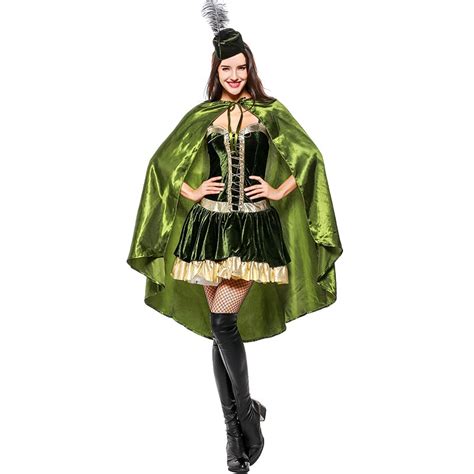 Darling Adult Womens Adventurous Robin Hood Halloween Cosplay Costume