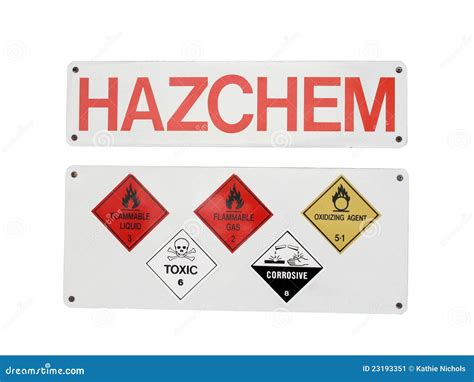 chemical hazard sign stock image image