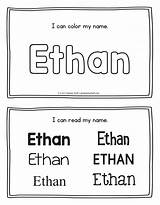 Ethan Tracing Handwriting sketch template
