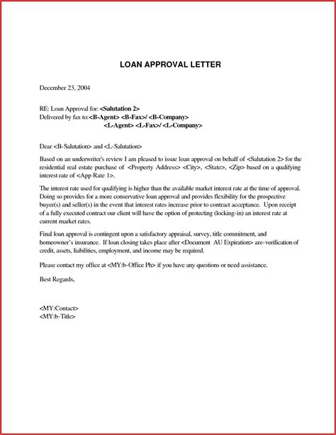 sample approval letter