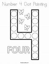 Number Dot Coloring Painting Noodle Twisty Numbers Preschool Pages Twistynoodle Years Worksheets Sheet Four Kids Activities Tracing Old Trace Learning sketch template