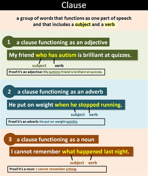 clause definition  examples