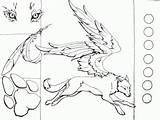 Wolf Coloring Wings Pages Winged Drawing Lineart Printable Related Getdrawings sketch template