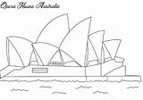 Opera Sydney House Coloring 1450 43kb sketch template