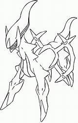 Coloring Arceus Pokemon Pages Popular sketch template