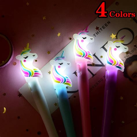 creative cute cartoon unicorn gel  novelty led lights  student