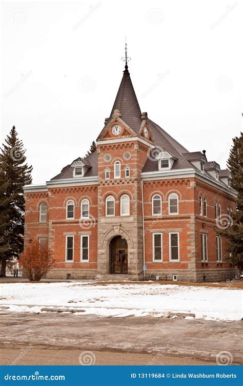 county courthouse stock photo image  spire town snowy