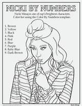 Nicki Minaj Everfreecoloring sketch template