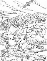 Lent Temptation Jezus Praying Woestijn Wilderness Christliche Perlen Designlooter Zuid Apeldoorn Gkv Vertellingen Bijbelverhalen Bijbelse Beeld sketch template