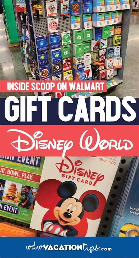 tips   disney gift cards  walmart wdw vacation tips