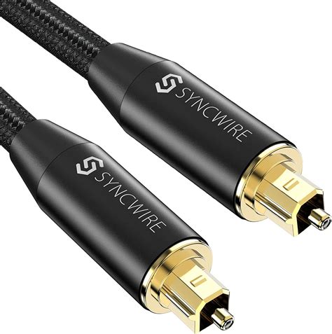syncwire optisches audiokabel toslink kabel  nylon  vergoldete