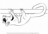Sugar Glider Step Draw Drawing Drawingtutorials101 Animals Previous Next sketch template