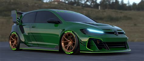 volkswagen golf  custom wide body kit  hycade buy  delivery installation affordable