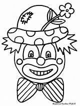 Mewarnai Badut Topi Bunga Memakai Doghousemusic Clown sketch template