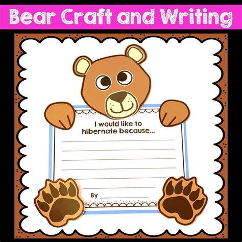 bear craft bear craft  writing   teachers