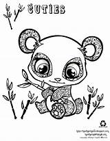 Panda Coloring Pages Baby Cute Printable Animals Bear Kids Sheets Printables Cuties Via Adults sketch template