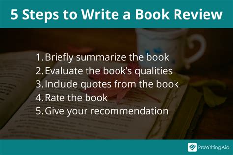 write  book review   steps