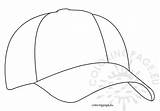 Cap Coloring Baseball Designlooter Coloringpage Drawings 575px 07kb sketch template