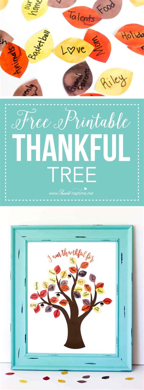 printable thankful tree