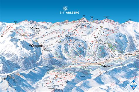 st anton  arlberg trail map freeride